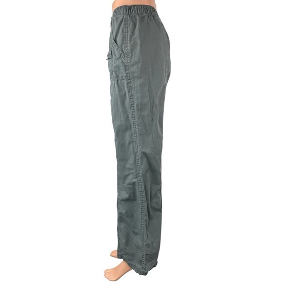 H&M Women's Gray High Waisted Straight Relaxed Cargo Windbreaker Utility Pants 8 - Picture 2 of 4